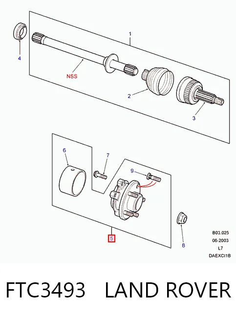 Kupić Piasta przednia Land Rover Range Rover II LP, P38A w dobrej cenie