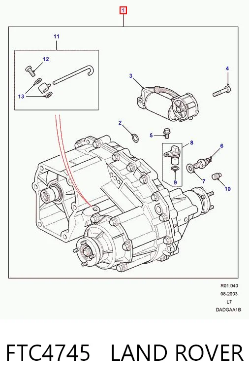 Skrzynia rozdzielcza do Land Rover Range Rover LP, P38A