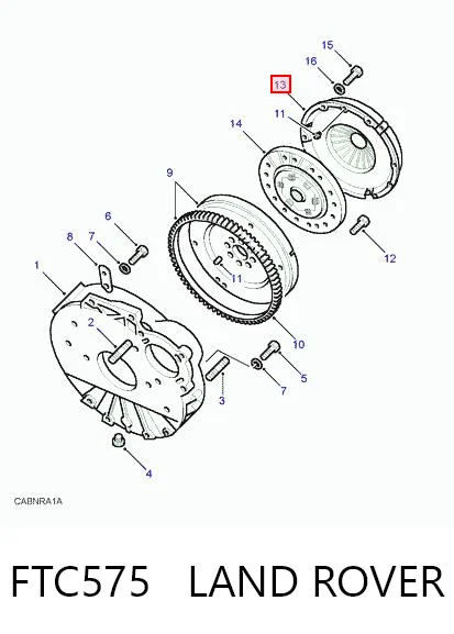 Docisk sprzęgła do Land Rover Discovery II LJ ,LT