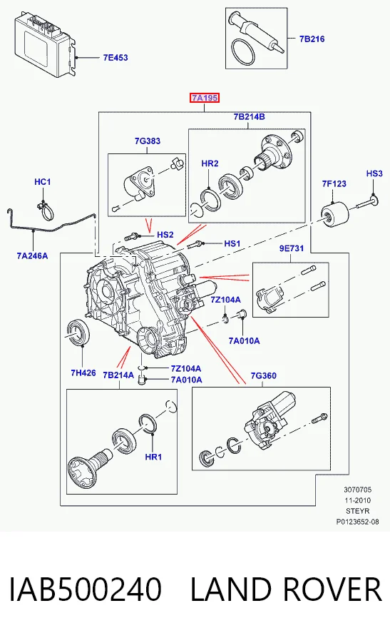 Skrzynia rozdzielcza do Land Rover Discovery III LR3