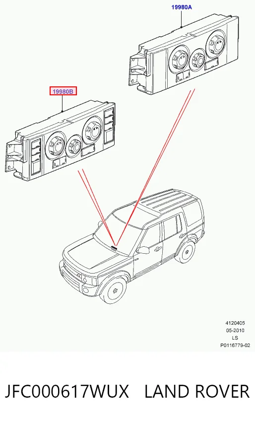 Do koszyka Sterownik trybów ogrzewania/klimatyzacji Land Rover Discovery III LR3