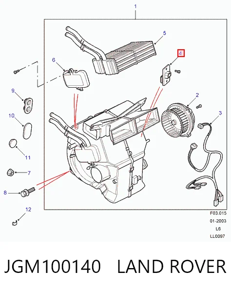 JGM100140 Land Rover
