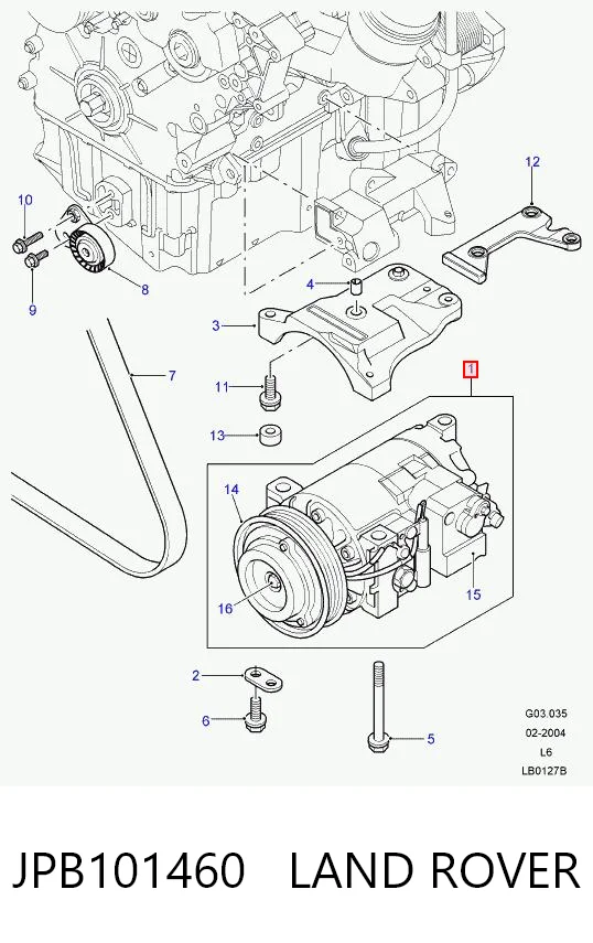 Sprężarka klimatyzacji 4472208060 Rover