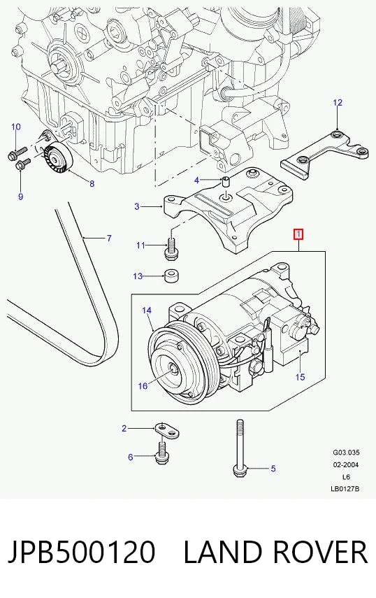 Sprężarka klimatyzacji Rover 4472208060