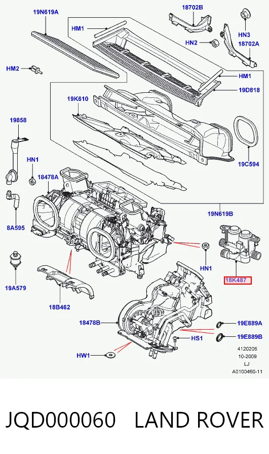 Zawór nagrzewnicy (ogrzewacza) Land Rover Range Rover III SUV (L322) (2002 - 2009) cena, od 35,36 USD