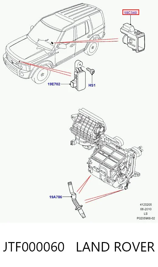 Kupić Czujnik temperatury wewnętrznej Land Rover Discovery IV L319 w dobrej cenie