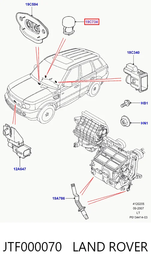 Kupić Czujnik temperatury wewnętrznej Land Rover Range Rover I L320 w dobrej cenie
