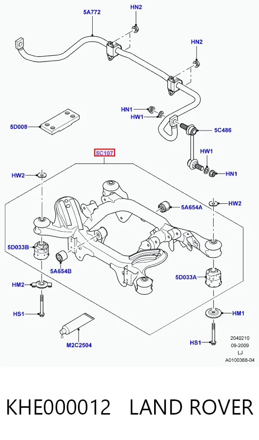 Korpus osi tylnej do Land Rover Range Rover III L322