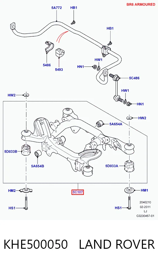 Kupić Korpus osi tylnej Land Rover Range Rover III L322 w dobrej cenie