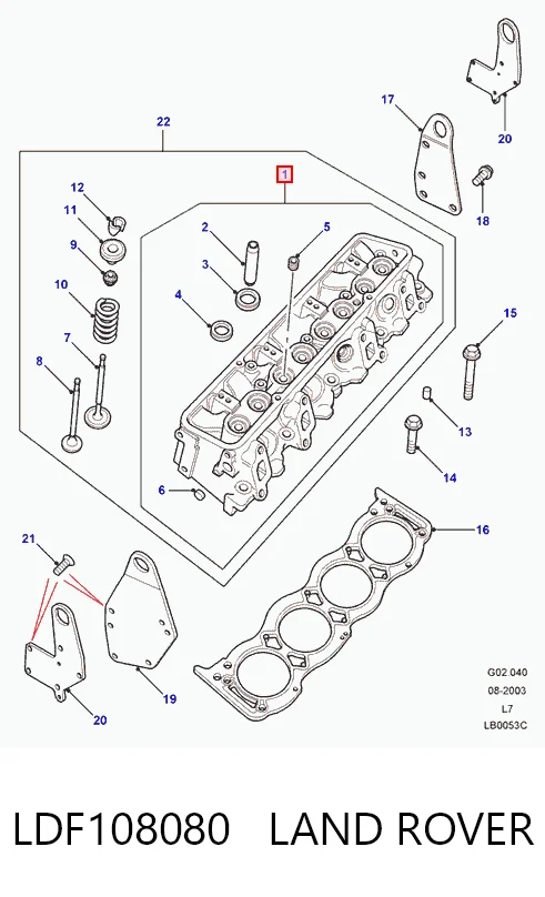 Kupić Głowica cylindrów Land Rover Discovery II LJ ,LT w dobrej cenie
