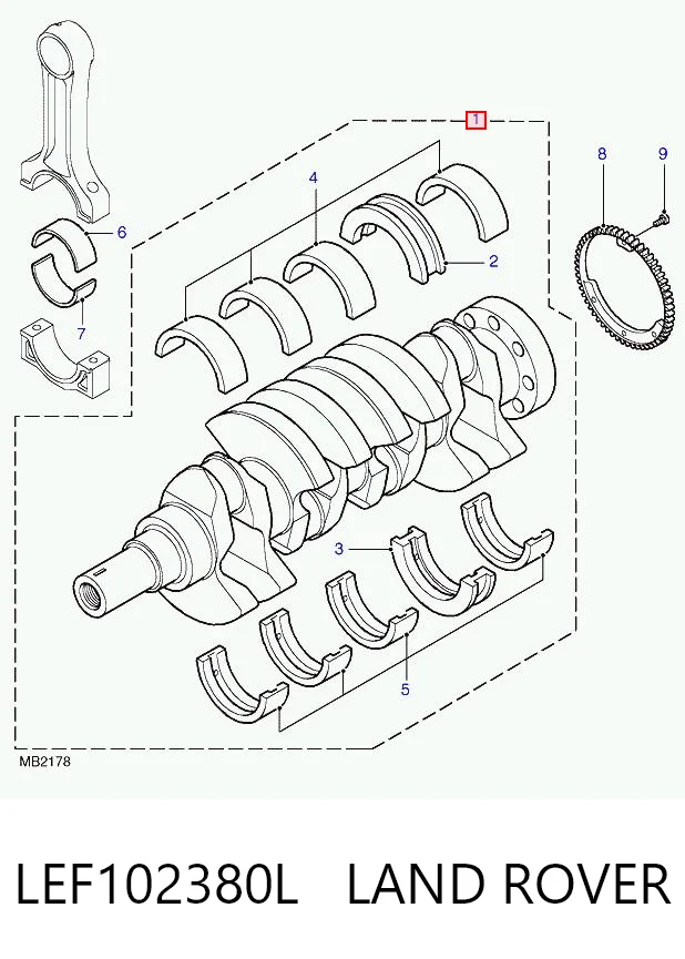 Wał korbowy silnika do Land Rover Freelander I L314