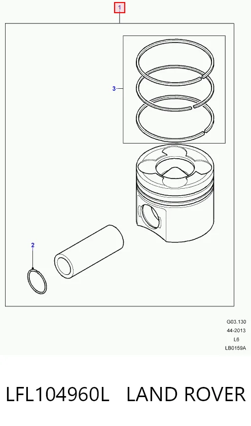 Tłok, komplet do jednego cylindru, STD Land Rover Freelander I SUV (L314) (1997 - 2006) cena, od 124,88 USD