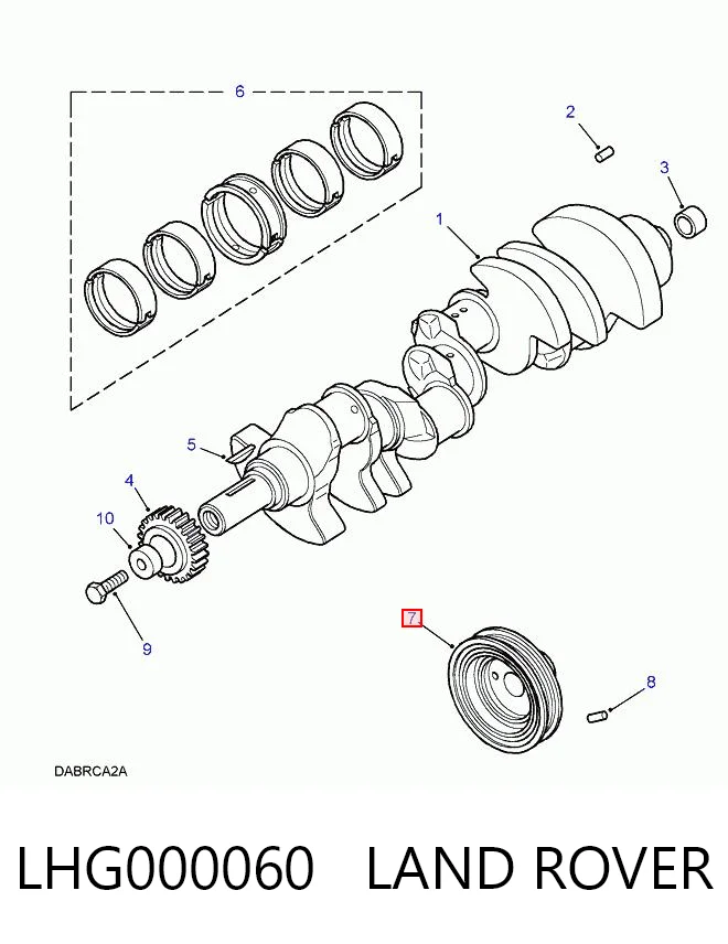 Koło pasowe wału korbowego do Land Rover Discovery II LJ ,LT
