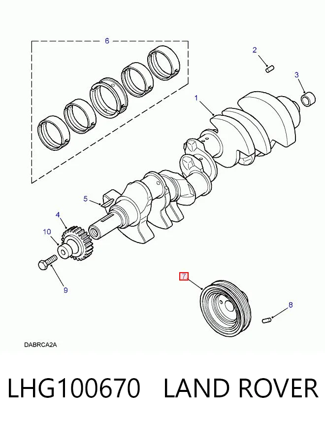 Koło pasowe wału korbowego Land Rover Discovery II SUV (LJ ,LT) (1998 - 2004) cena, od 192,82 USD