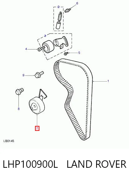 Rolka napinacza paska rozrządu Land Rover Freelander I SUV (L314) (1997 - 2006) cena, od 43,39 USD