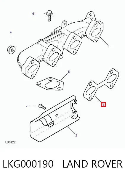 11627796480 BMW Uszczelka kolektora wydechowego