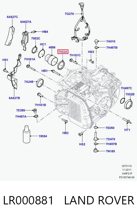 LR000881 Land Rover Uszczelniacz automatycznej/mechanicznej skrzyni biegów (wału głównego)