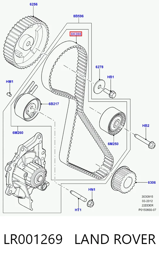 Pasek rozrządu do Peugeot 4007  VU, VV
