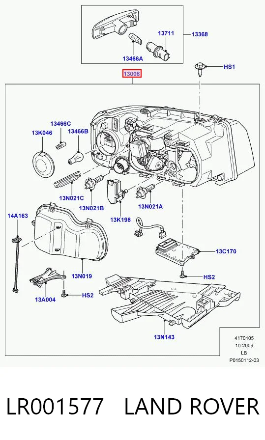 Reflektor lewy Land Rover Freelander II SUV (L359) (2006 - 2014) cena, od 537,15 USD
