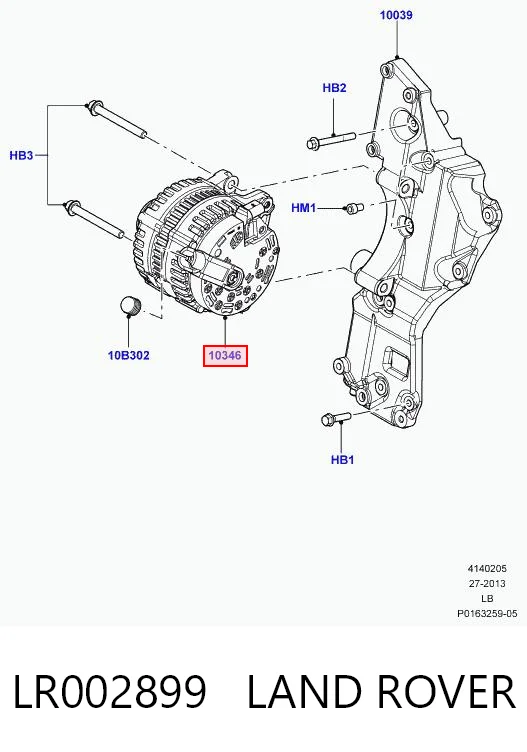 LR002899 Land Rover Alternator