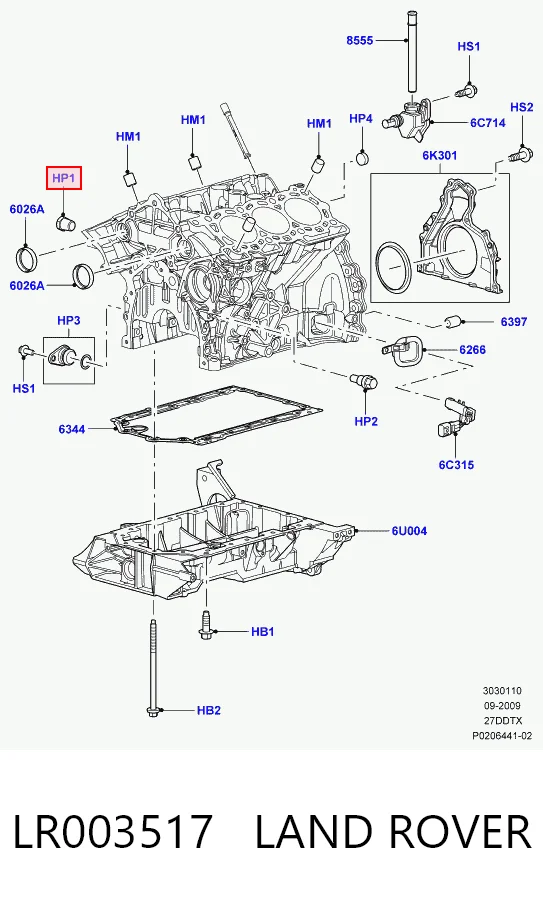 Zaślepka głowicy cylindrów/bloku cylindrów Ford Connect TOURNEO autobus (PU2) (2002 - 2013) cena, od 1,47 USD