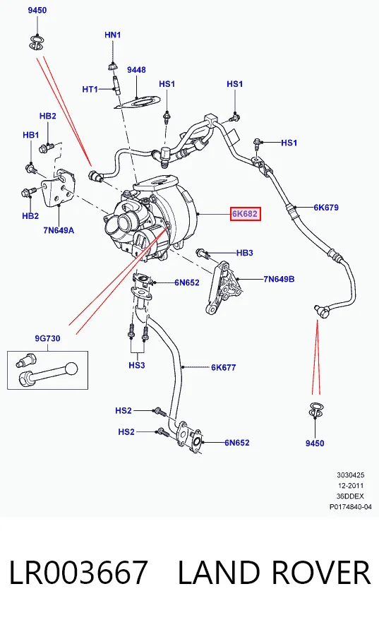 Do koszyka Turbina Land Rover Range Rover III L322