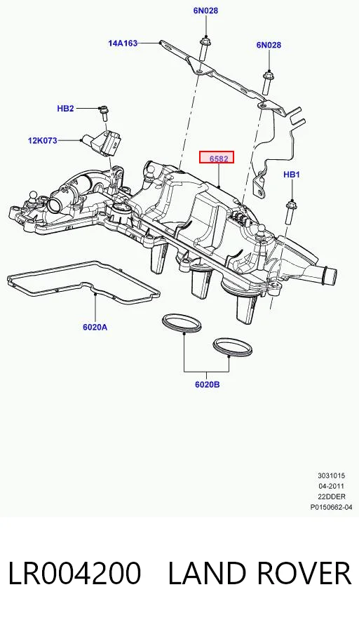 LR004200 Land Rover Pokrywa zaworowa
