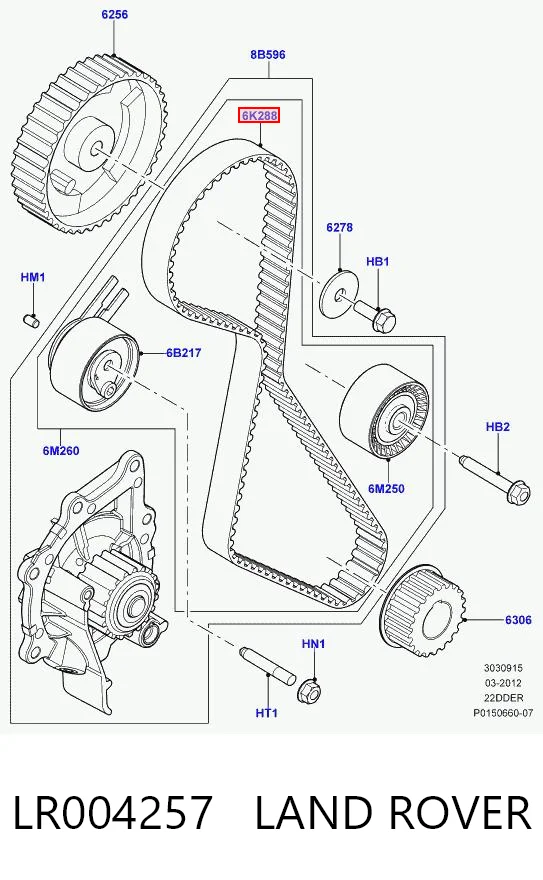 Pasek rozrządu Peugeot 4007 SUV (VU, VV) (2007 - 2013) cena, od 46,39 USD