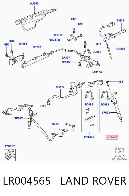 Wtryskiwacz paliwa do Land Rover Discovery III LR3