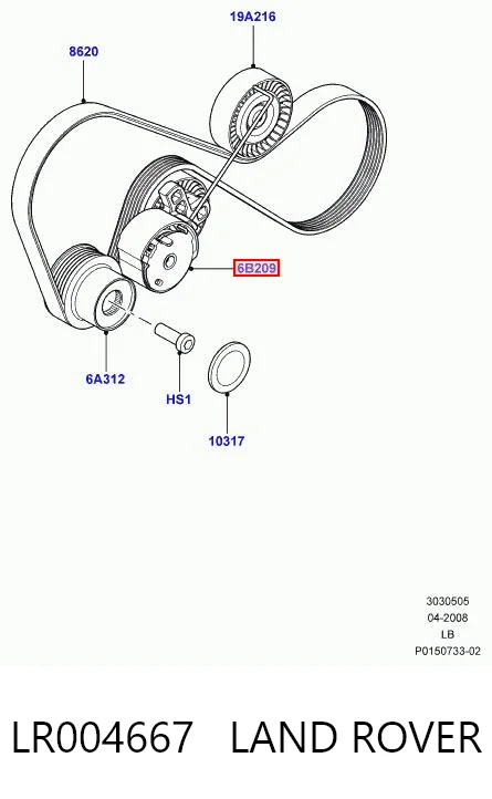  Rolka napinacza paska napędowego Volvo S80 2