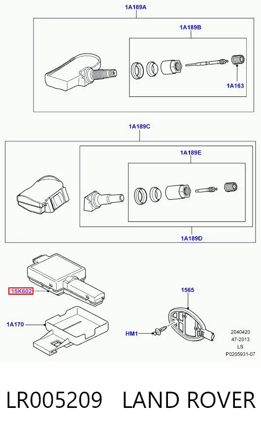 6G9T15K602AB Land Rover 