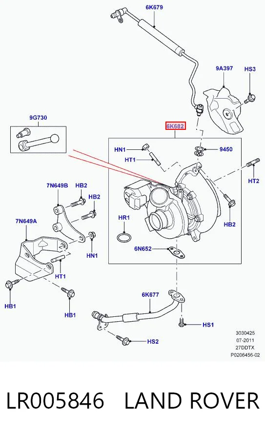 Do koszyka Turbina Land Rover Discovery III LR3