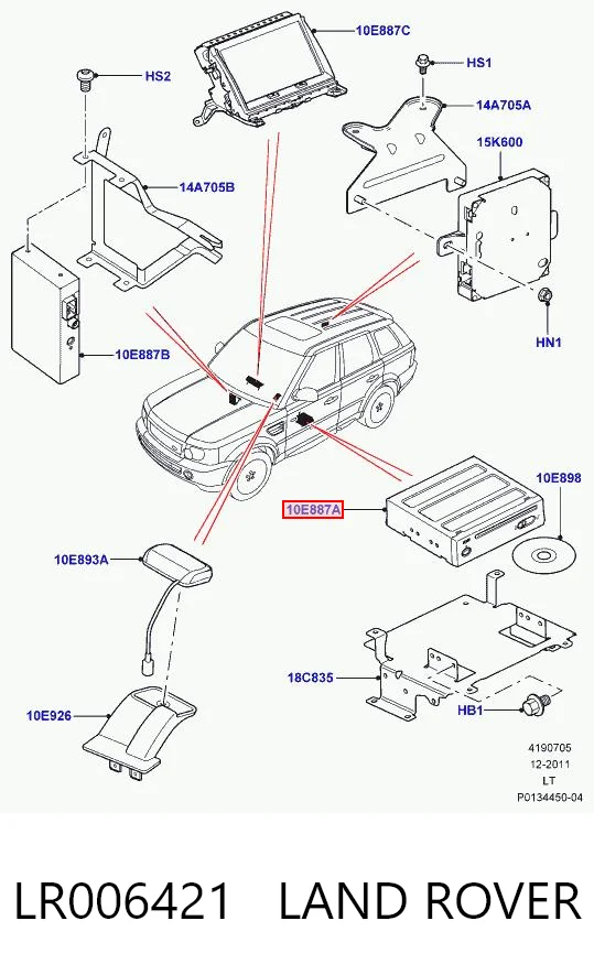 Radioodtwarzacz (radio AM/FM) Land Rover Range Rover III SUV (L322) (2002 - 2009) cena, od 182,40 USD