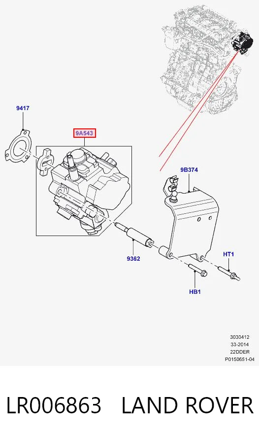 LR006863 Land Rover