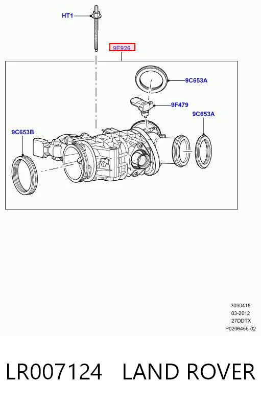  Przepustnica, komplet Land Rover Discovery 3