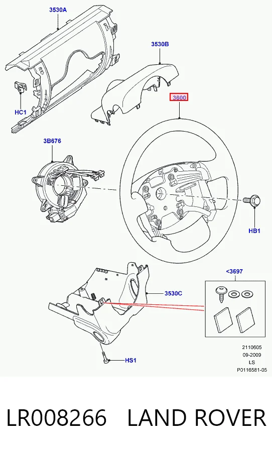 Kierownica do Land Rover Discovery III LR3