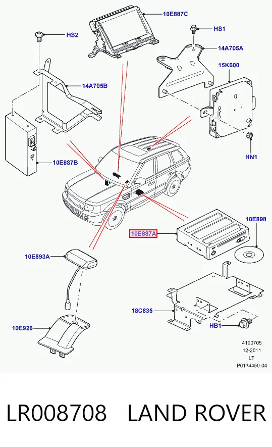 Do koszyka Radioodtwarzacz (radio AM/FM) Land Rover Range Rover III L322