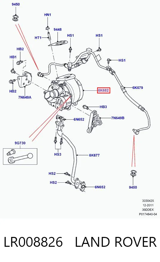 Turbina Land Rover Range Rover III SUV (L322) (2002 - 2009) cena, od 789,86 USD