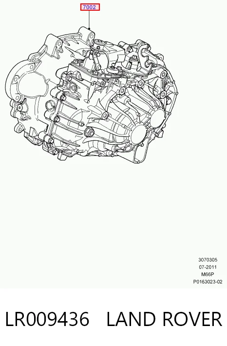 Do koszyka Mechaniczna skrzynia biegów w komplecie Land Rover Freelander II L359