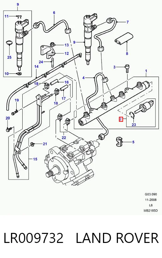  Czujnik ciśnienia paliwa Renault Laguna 1