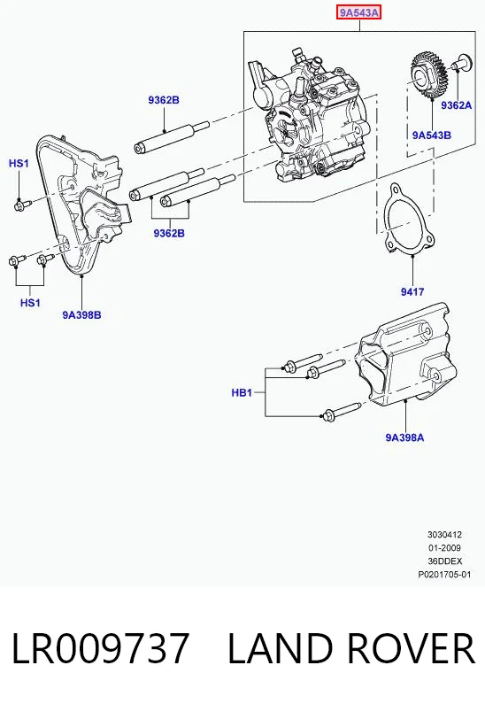 Pompa wtryskowa wysokiego ciśnienia Land Rover Range Rover III