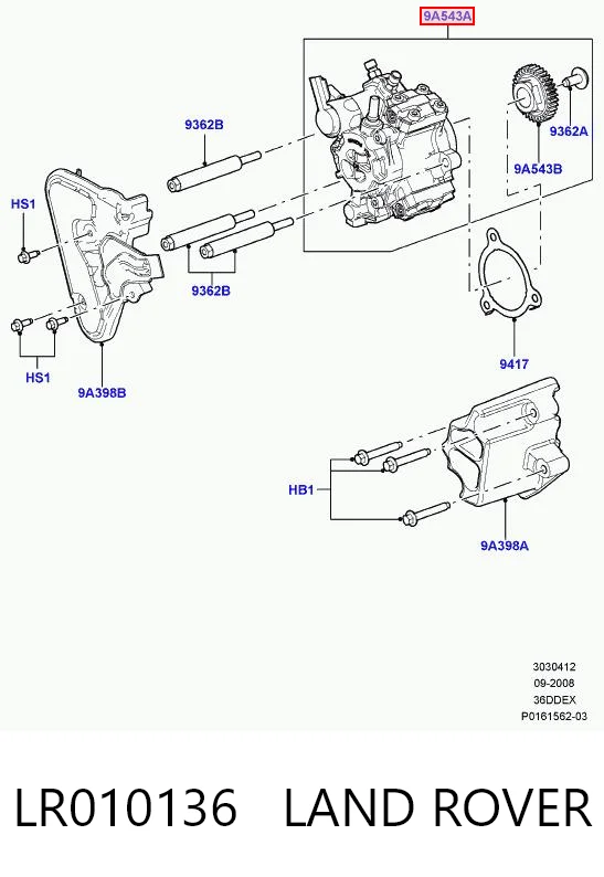 Pompa wtryskowa wysokiego ciśnienia do Land Rover Range Rover III L322