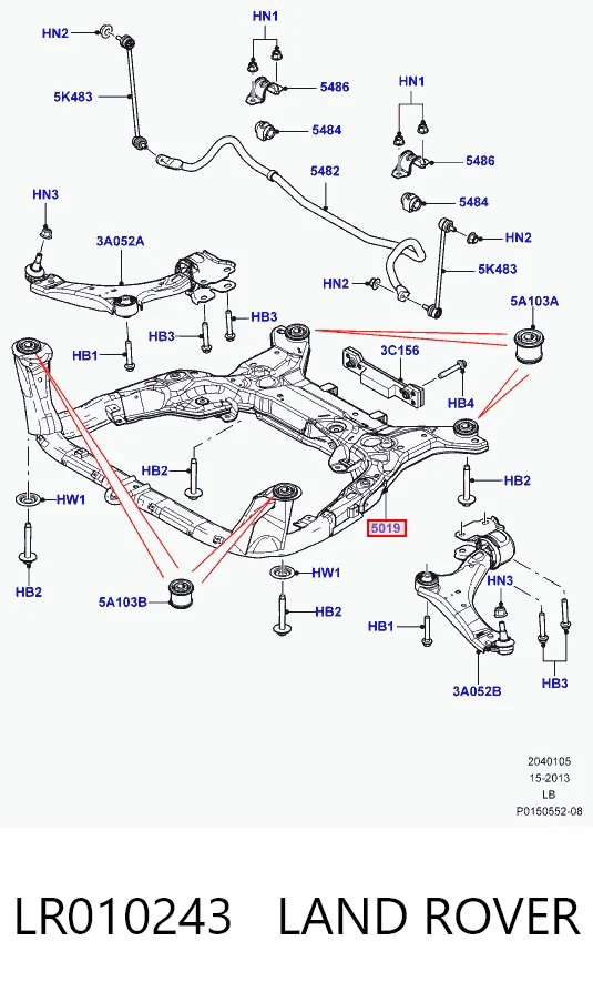 Korpus osi przedniej do Land Rover Freelander II L359