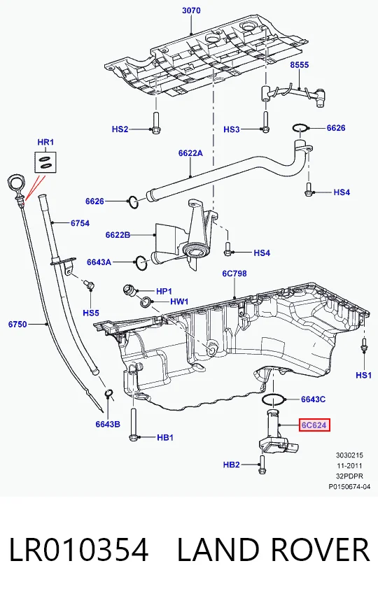 Czujnik poziomu oleju silnikowego  do Land Rover Freelander II L359
