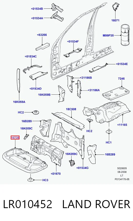 Do koszyka Wygluszenie maski Land Rover Discovery IV L319