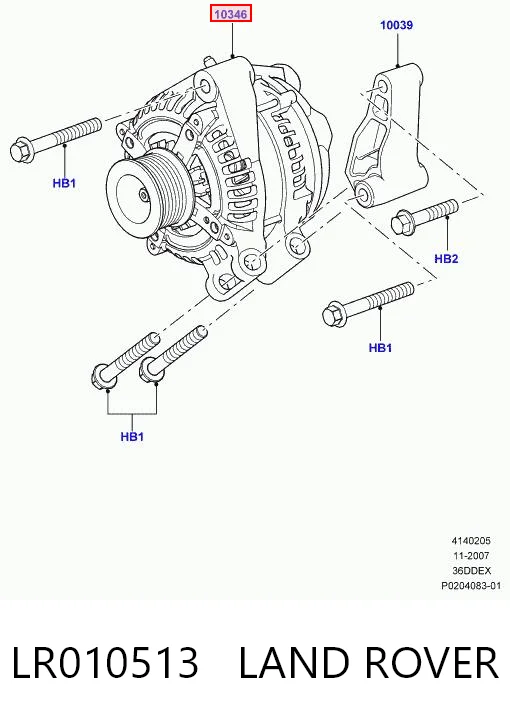 Alternator Land Rover Range Rover SPORT I SUV (L320) (2005 - 2013) cena, od 213,68 USD