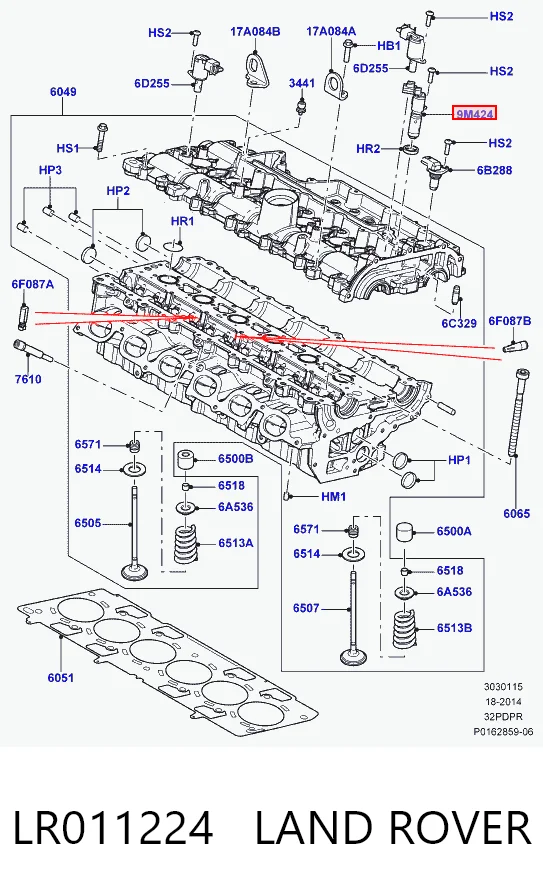 Zawór elektromagnetyczny faz rozrządu Volvo XC90 