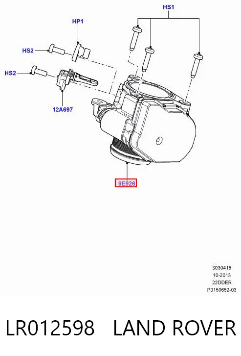 Przepustnica, komplet Jaguar C2Z15660 cena, od 183,12 USD