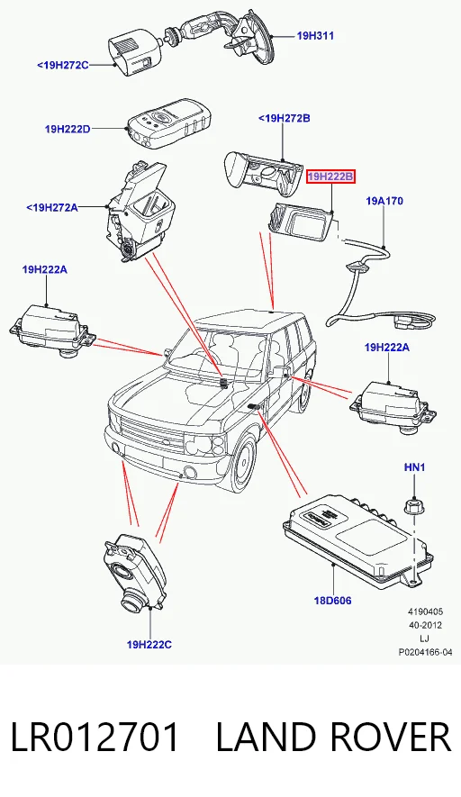 LR012701 Land Rover