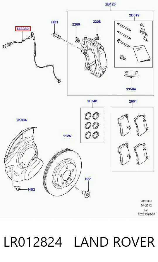 LR012824 Land Rover